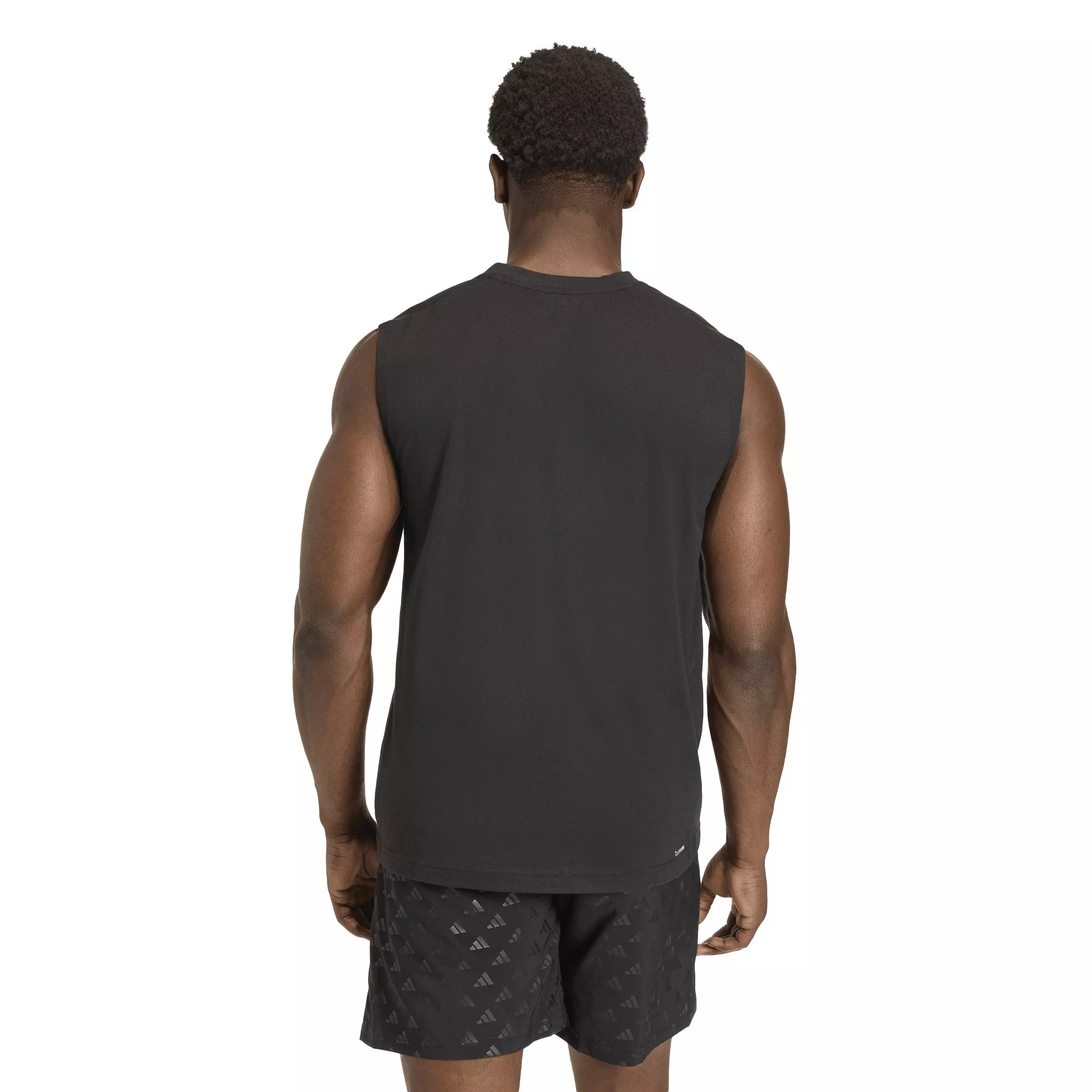 adidas Men's Workout Essentials Feel Ready Sleeveless T-Shirt -Black - BLACK