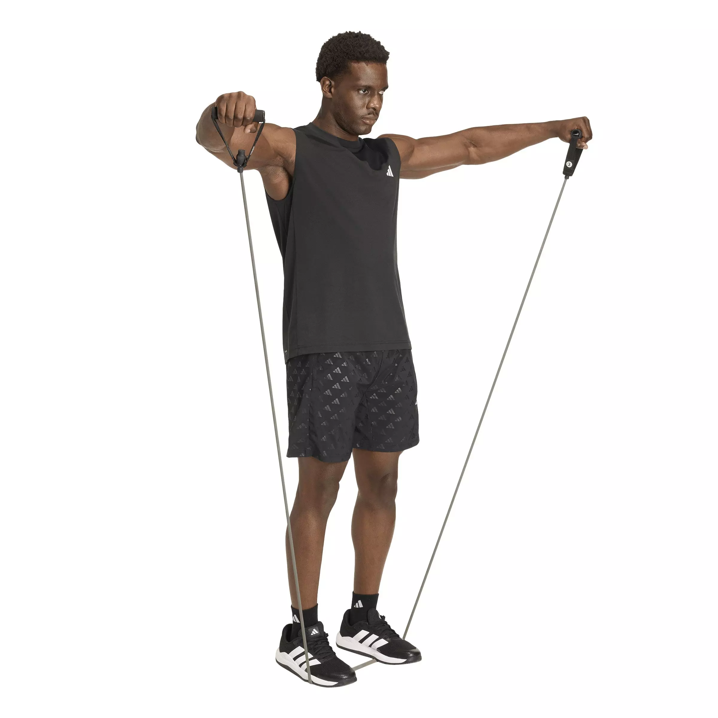 adidas Men's Workout Essentials Feel Ready Sleeveless T-Shirt -Black - BLACK