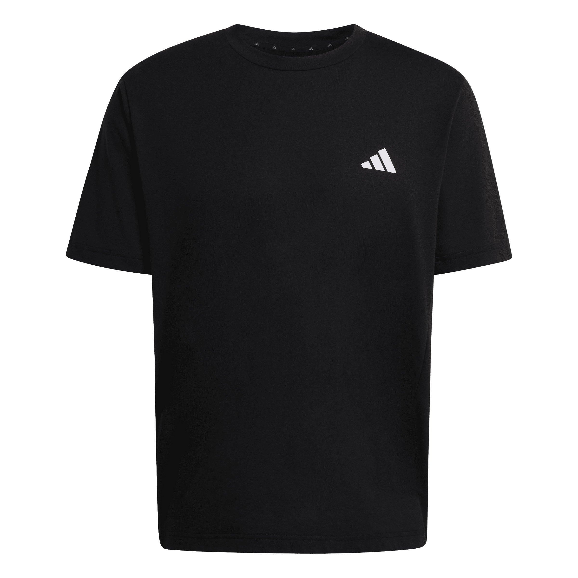 adidas Men's Workout Essentials Feel Ready T-Shirt - Black - BLACK Thumbnail View 7