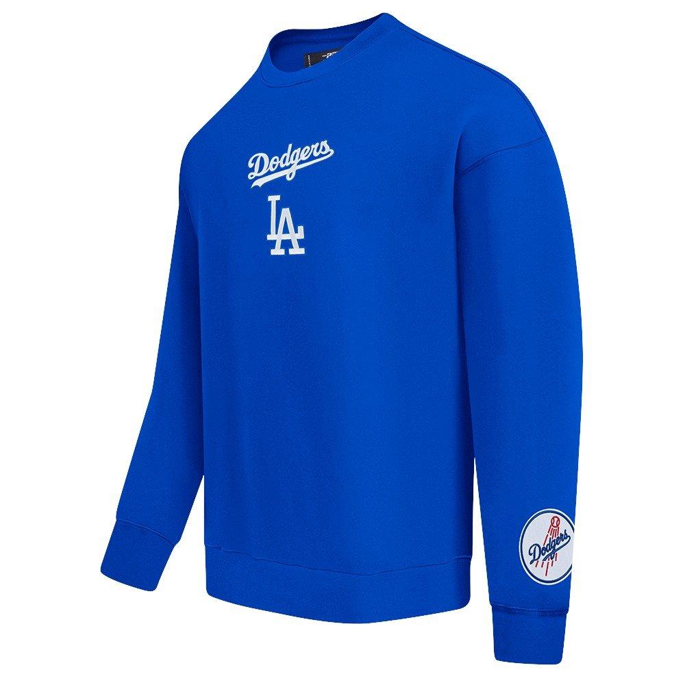 Pro Standard Men's MLB Los Angeles Dodgers Wingspan Drop Shoulder Fleece Crewneck - Royal - ROYAL