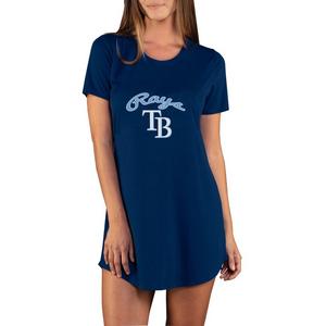 College Concepts Women's Marathon Knit Tampa Bay Rays Nightshirt -Navy