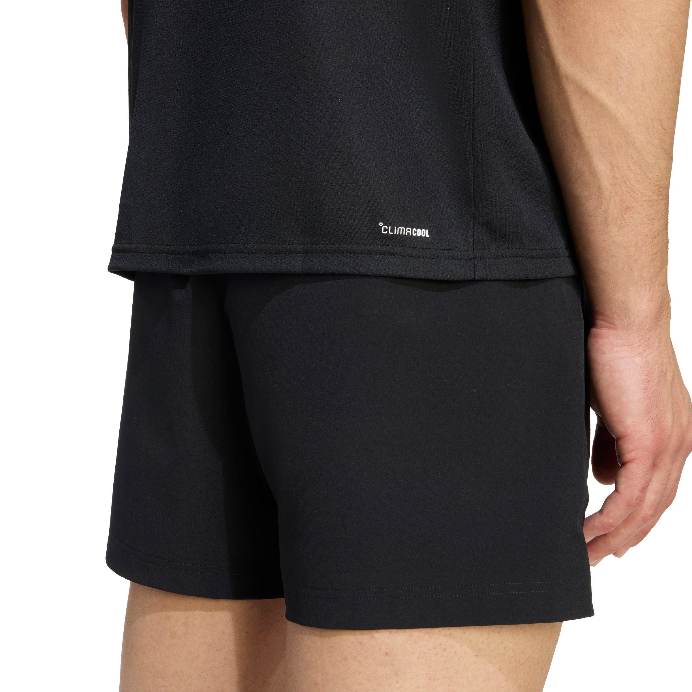 adidas Men's Workout Essentials Base T-Shirt - Black - BLACK Thumbnail View 4