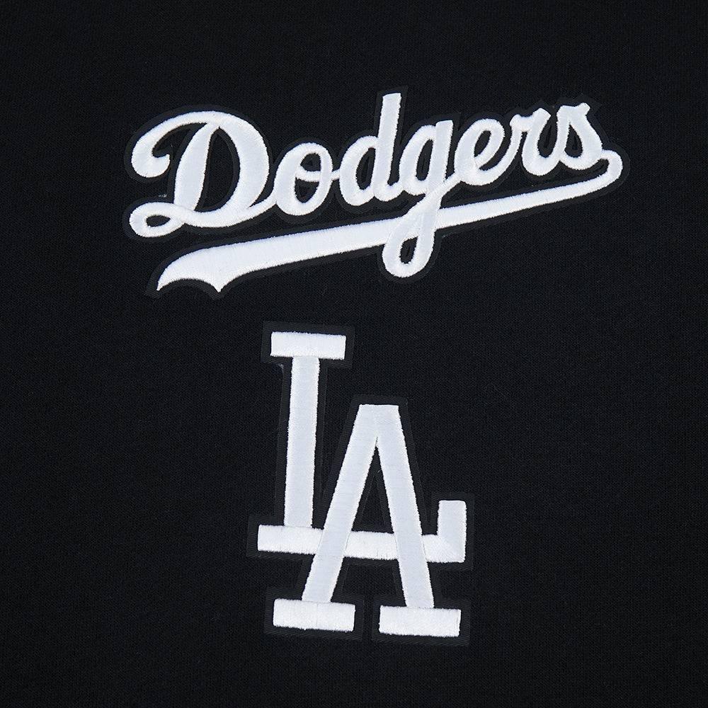 Pro Standard Men's MLB Los Angeles Dodgers Wingspan Drop Shoulder Fleece Crewneck - Black/Blue - BLACK/BLUE