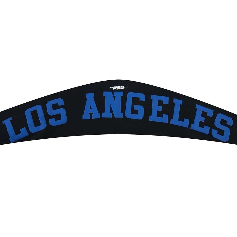Pro Standard Men's MLB Los Angeles Dodgers Wingspan Drop Shoulder Fleece Crewneck - Black/Blue - BLACK/BLUE