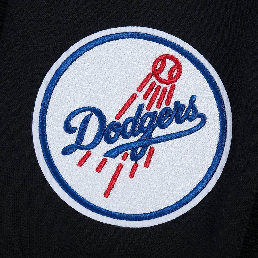 Pro Standard Men's MLB Los Angeles Dodgers Wingspan Drop Shoulder Fleece Crewneck - Black/Blue - BLACK/BLUE