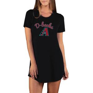 College Concepts Women's Marathon Knit Arizona Diamondbacks Nightshirt -Black