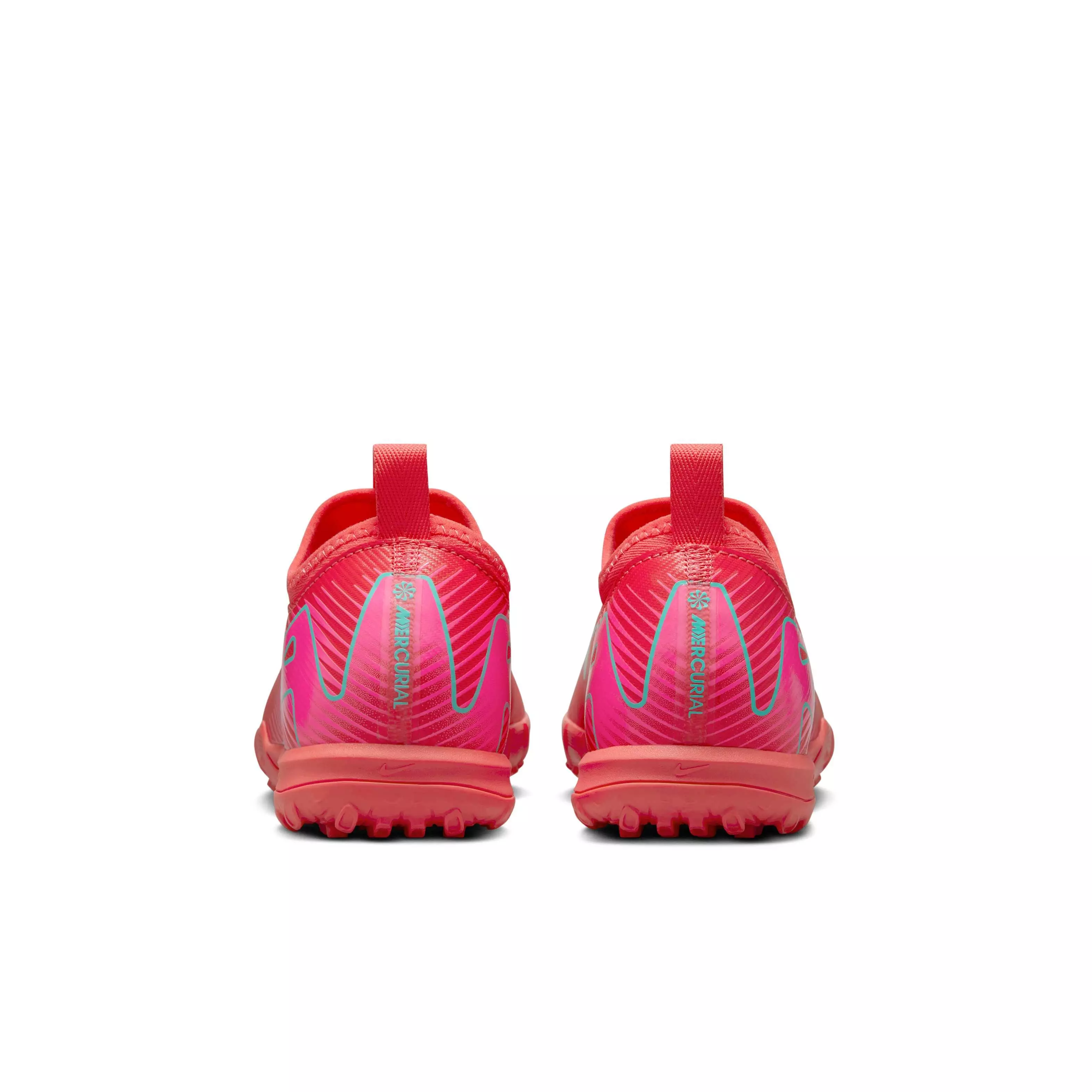 Nike Jr. Mercurial Vapor 16 Academy Turf "Ember Glow/Aurora Green" Grade School Kids' Soccer Shoe - EMBER/GREEN