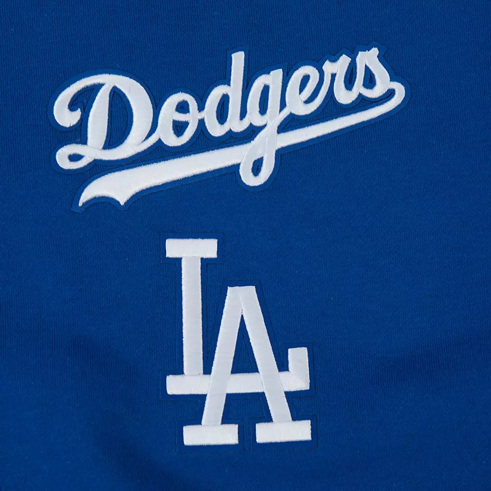 Pro Standard Men's MLB Los Angeles Dodgers Wingspan Drop Shoulder Fleece Crewneck - Blue - BLUE