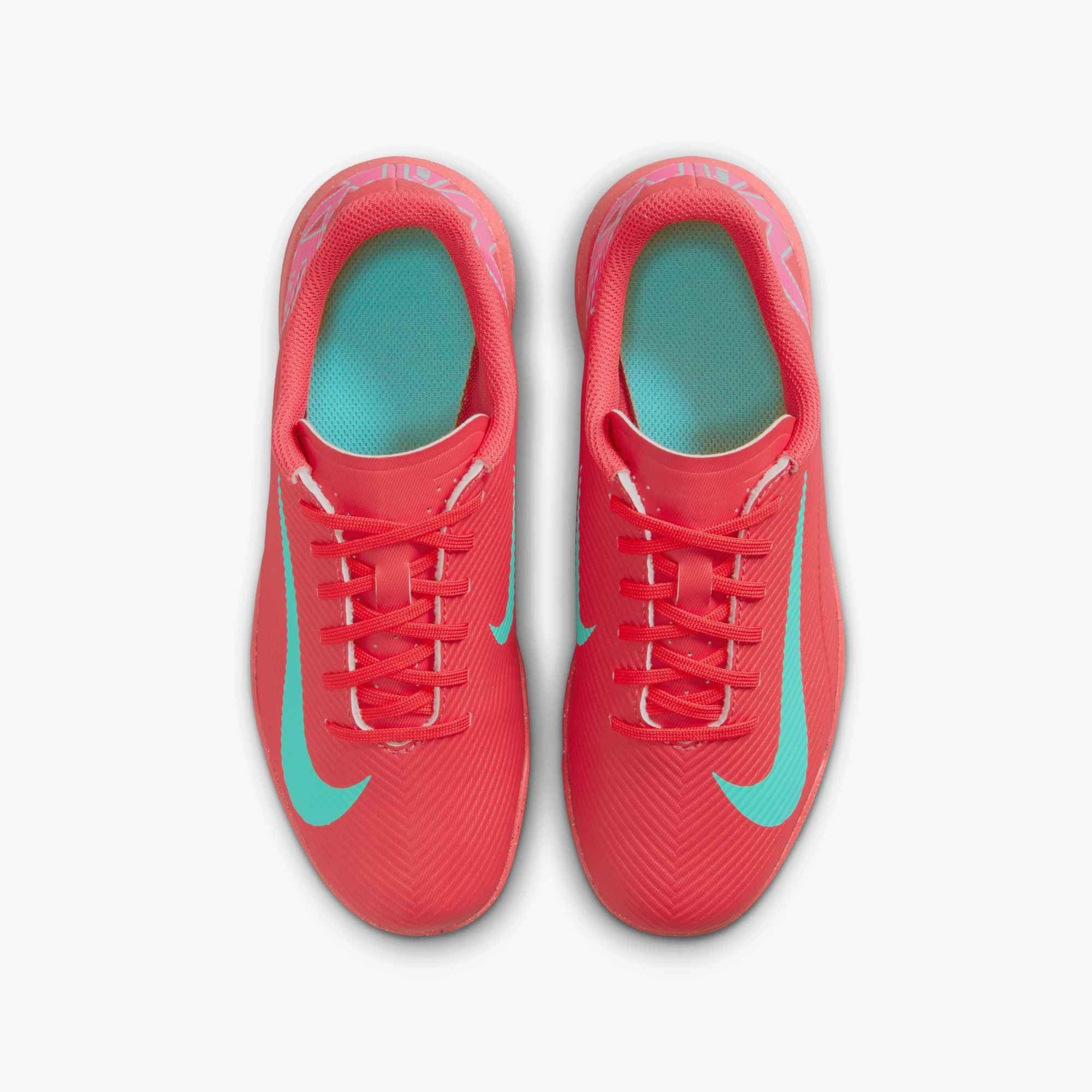 Nike Jr. Mercurial Vapor 16 Club Turf  Grade School Kids' "Ember Glow/Aurora Green" Soccer Shoe