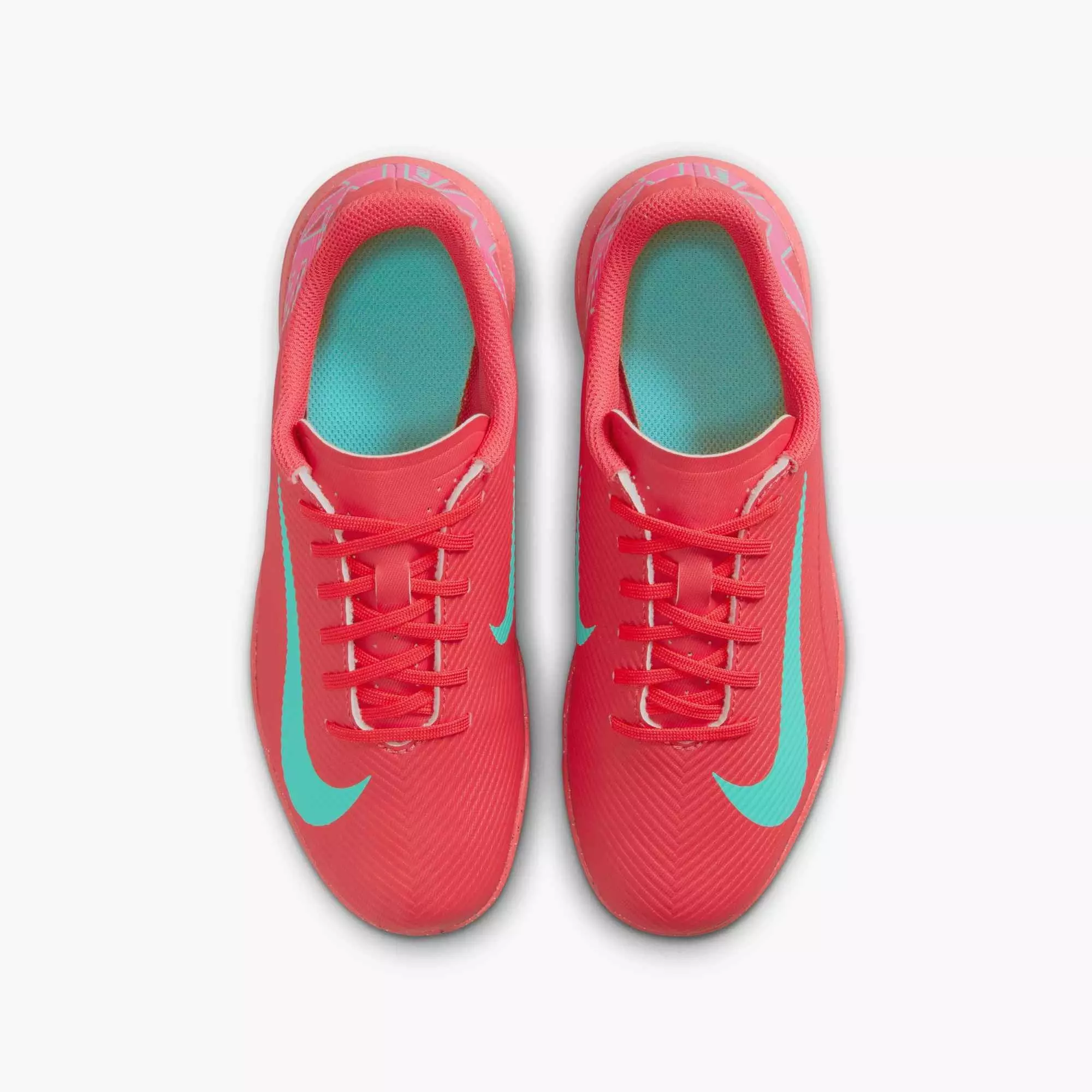 Nike Jr. Mercurial Vapor 16 Club Turf "Ember Glow/Aurora Green" Grade School Kids' Soccer Shoe - EMBER/GREEN