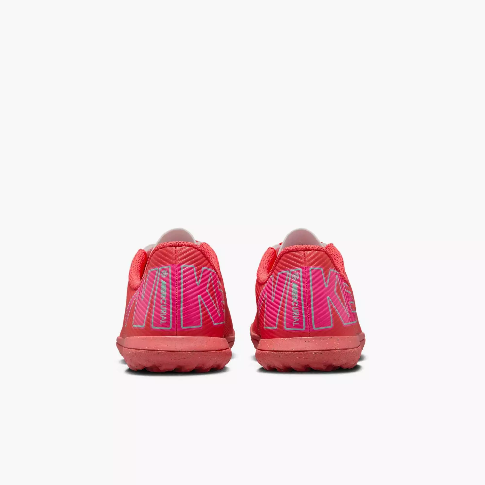 Nike Jr. Mercurial Vapor 16 Club Turf "Ember Glow/Aurora Green" Grade School Kids' Soccer Shoe - EMBER/GREEN