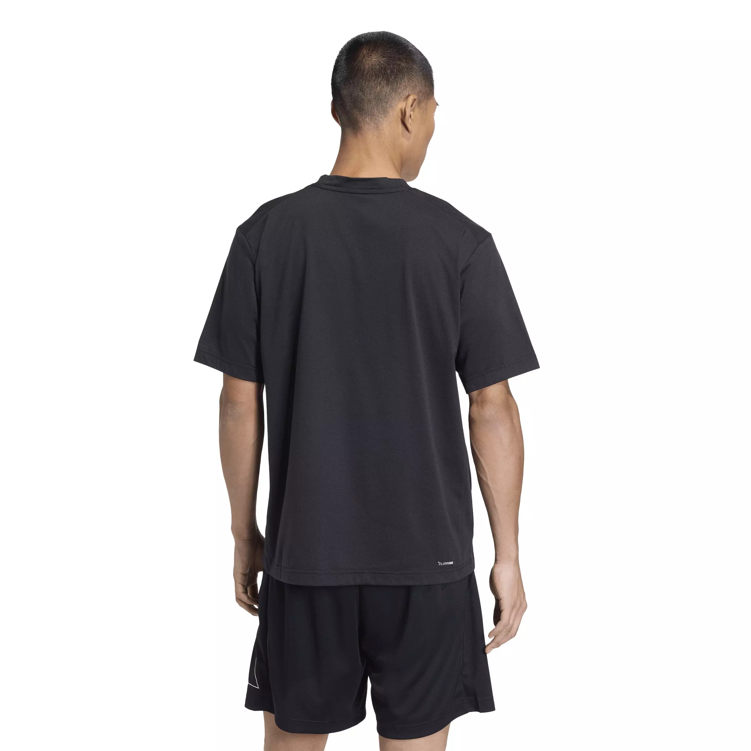 adidas Men's Workout Essentials Feel Ready Logo T-Shirt - Black - BLACK