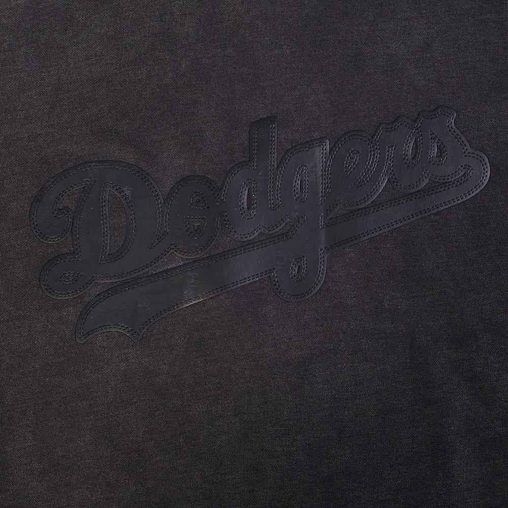 Pro Standard Men's MLB Los Angeles Dodgers Washed Vanguard Enzyme Washed DS PO Hoodie - Washed Black - WASHED BLACK