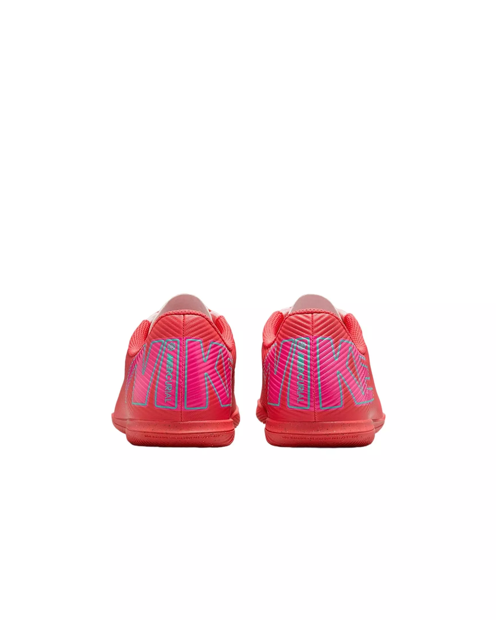 Nike Jr. Mercurial Vapor 16 Club IC "Ember Glow/Aurora Green" Grade School Kids' Soccer Shoe - RED/GREEN