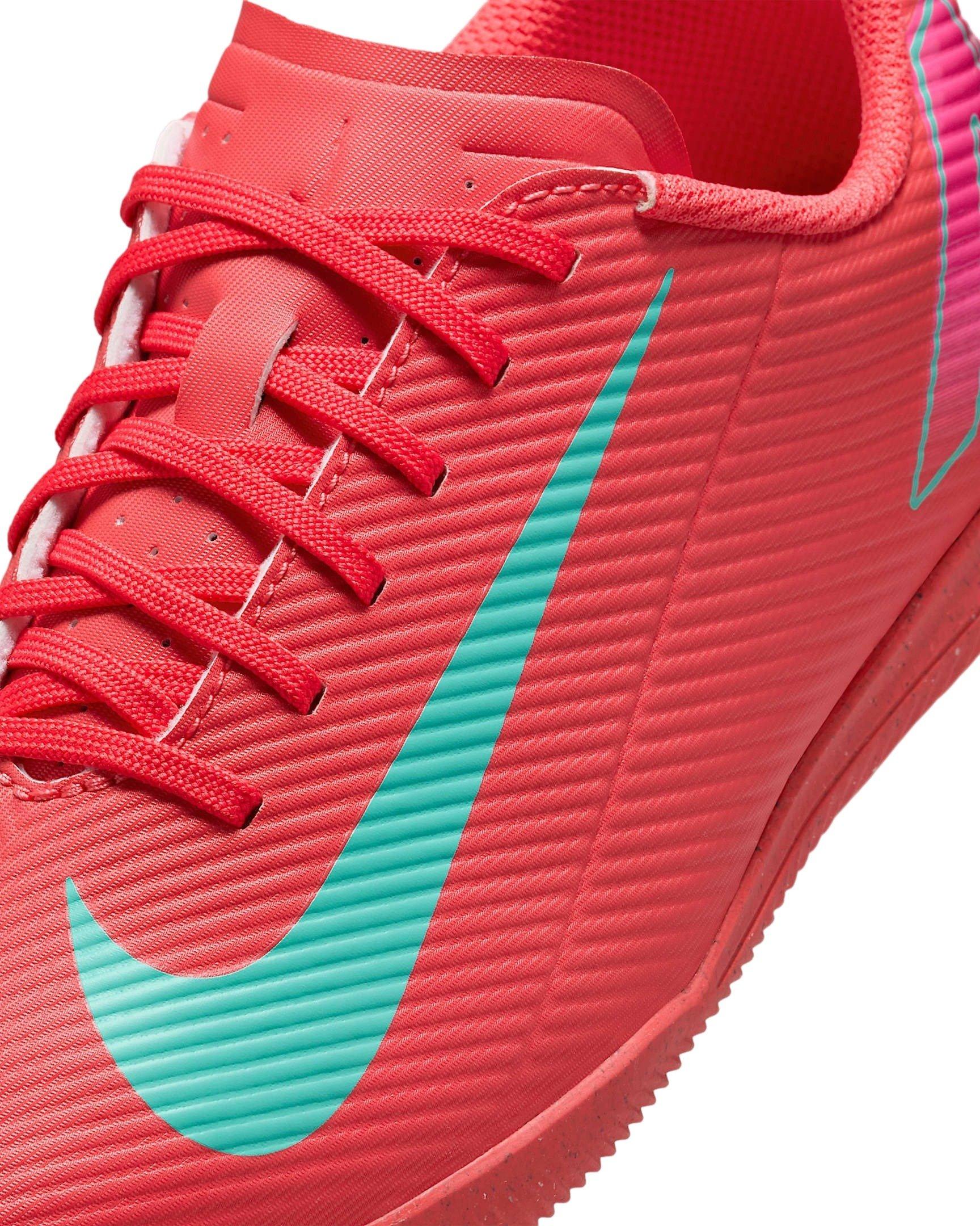 Nike Jr. Mercurial Vapor 16 Club IC  Grade School Kids' "Ember Glow/Aurora Green" Soccer Shoe