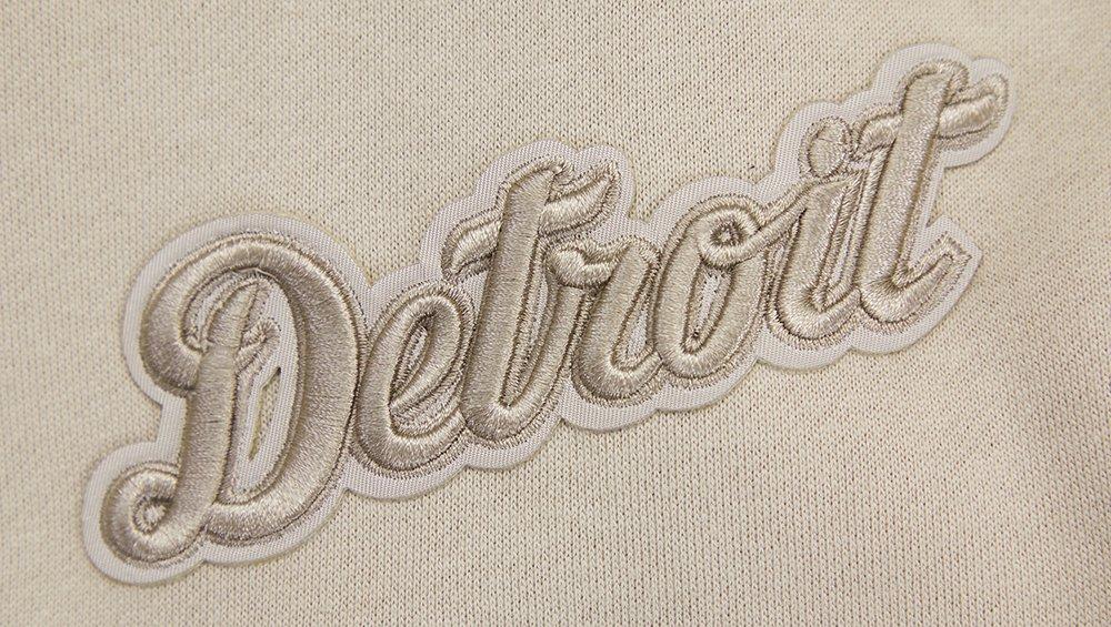 Pro Standard Men's MLB Detroit Tigers Neutral Drop Shoulder Pullover Hoodie - Taupe - TAUPE