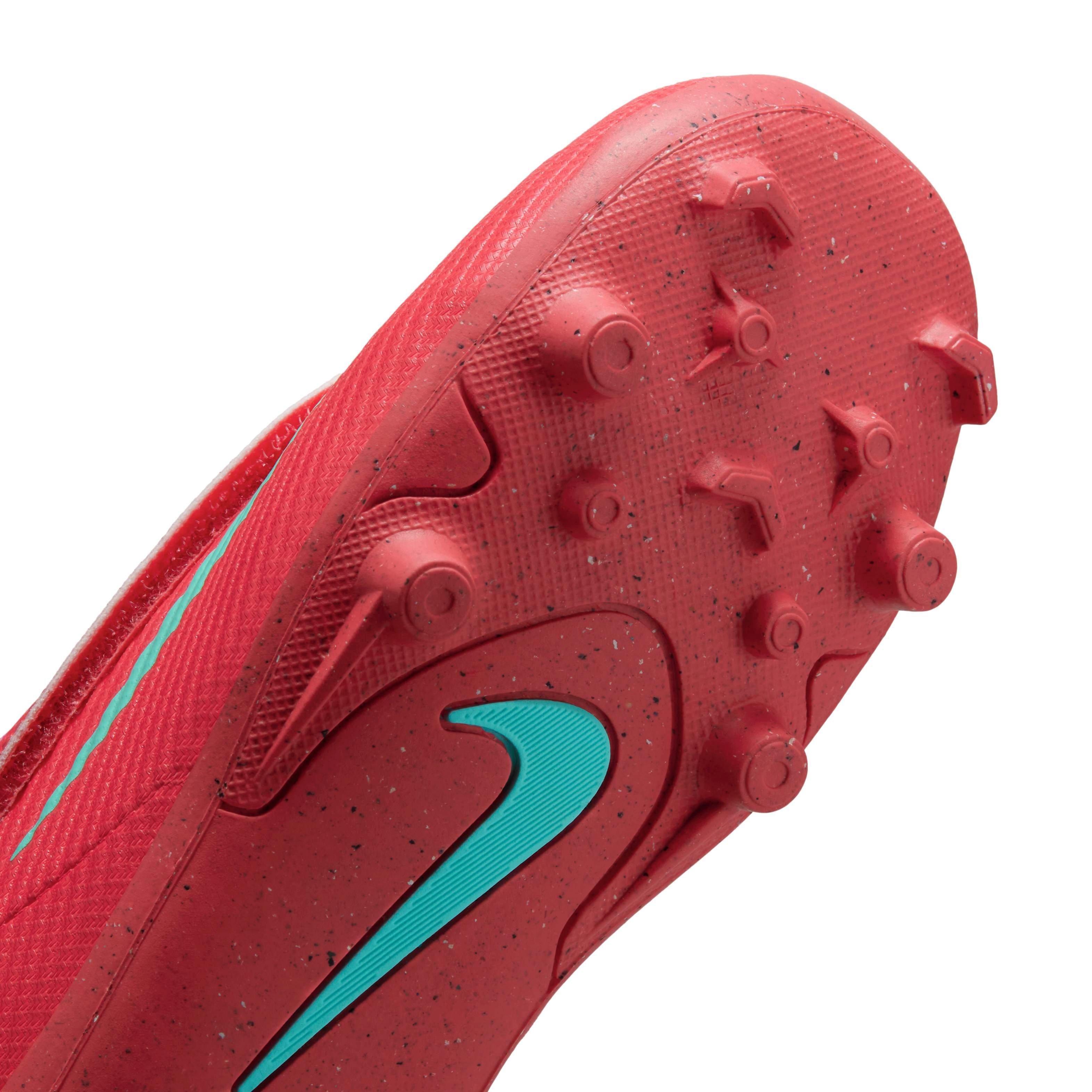 Nike Jr. Mercurial Vapor 16 Club MG Preschool Kids' "Ember Glow/Aurora Green" Soccer Cleat
