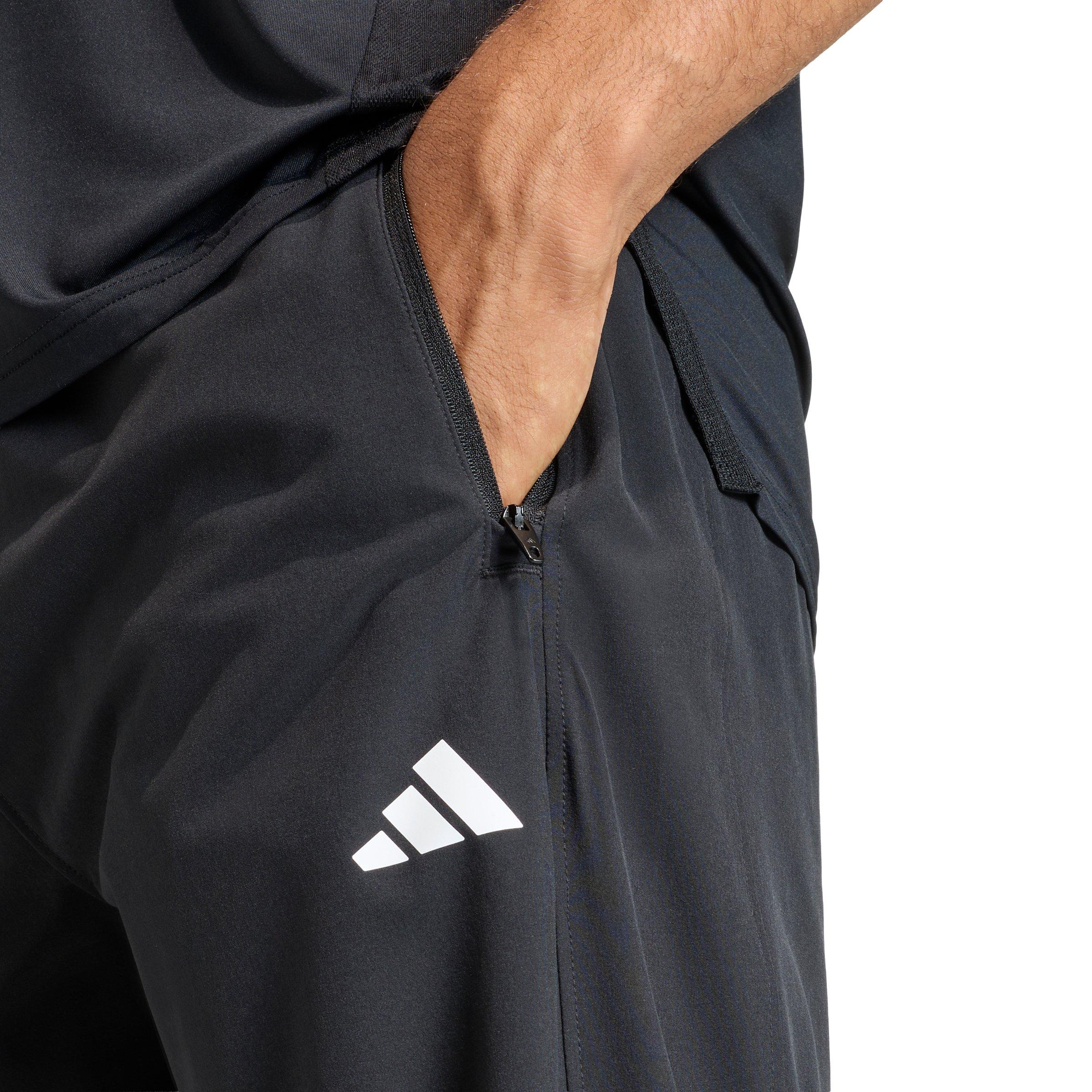 adidas Men's Workout Essentials Flex Woven Pants - Black - BLACK Thumbnail View 3