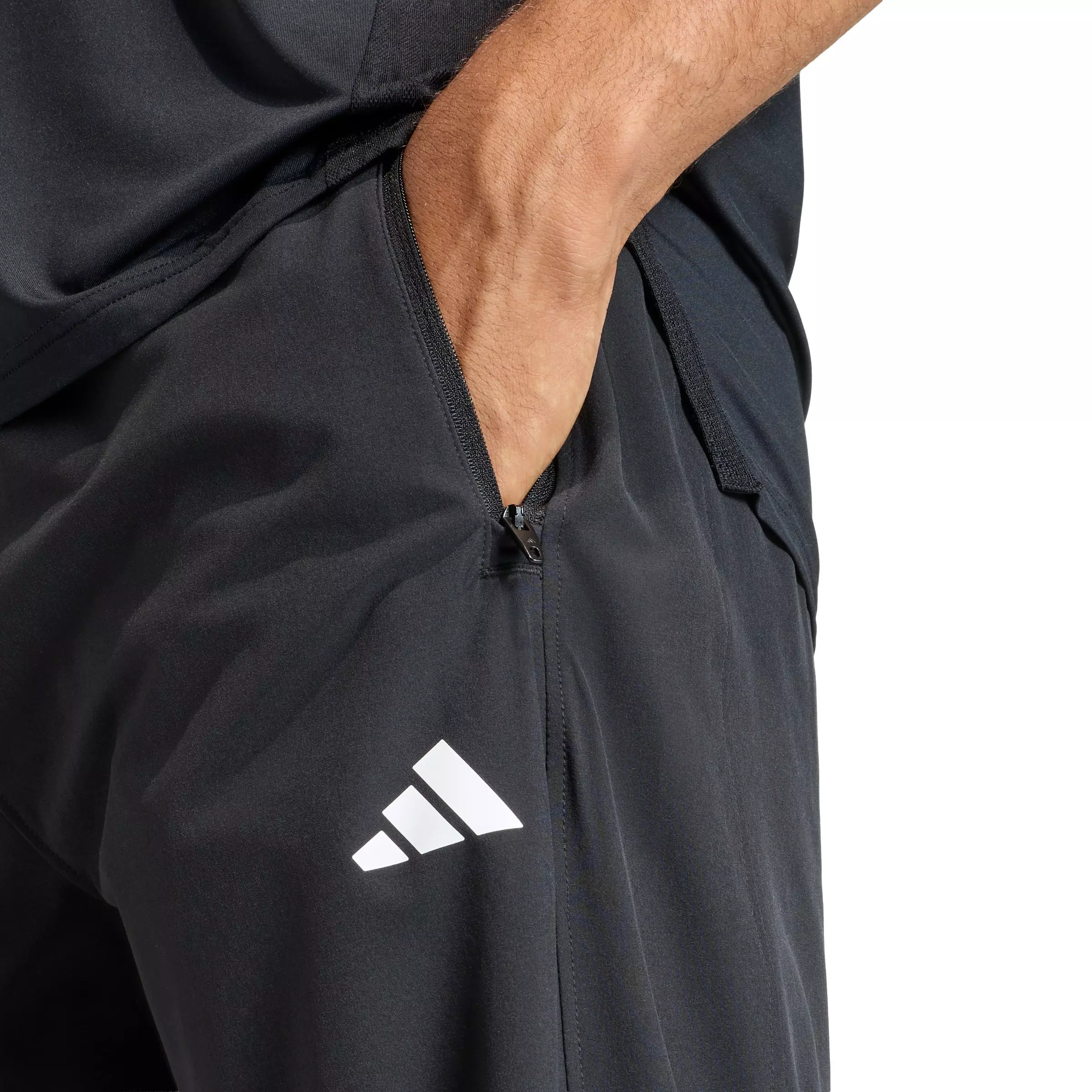 adidas Men's Workout Essentials Flex Woven Pants - Black - BLACK