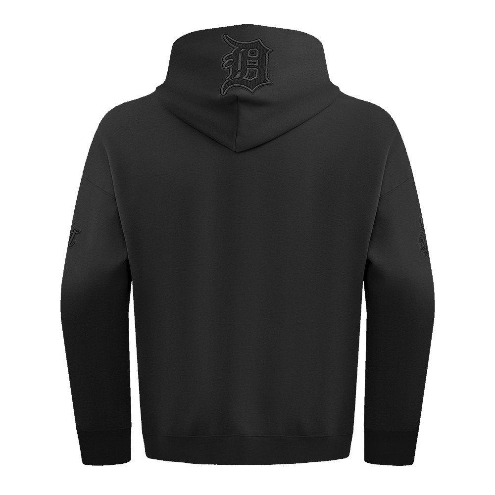 Pro Standard Men's MLB Detroit Tigers Neutral Drop Shoulder Pullover Hoodie - Black - BLACK