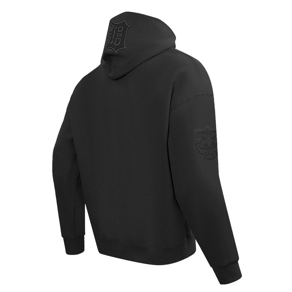 Pro Standard Men's MLB Detroit Tigers Neutral Drop Shoulder Pullover Hoodie - Black - BLACK