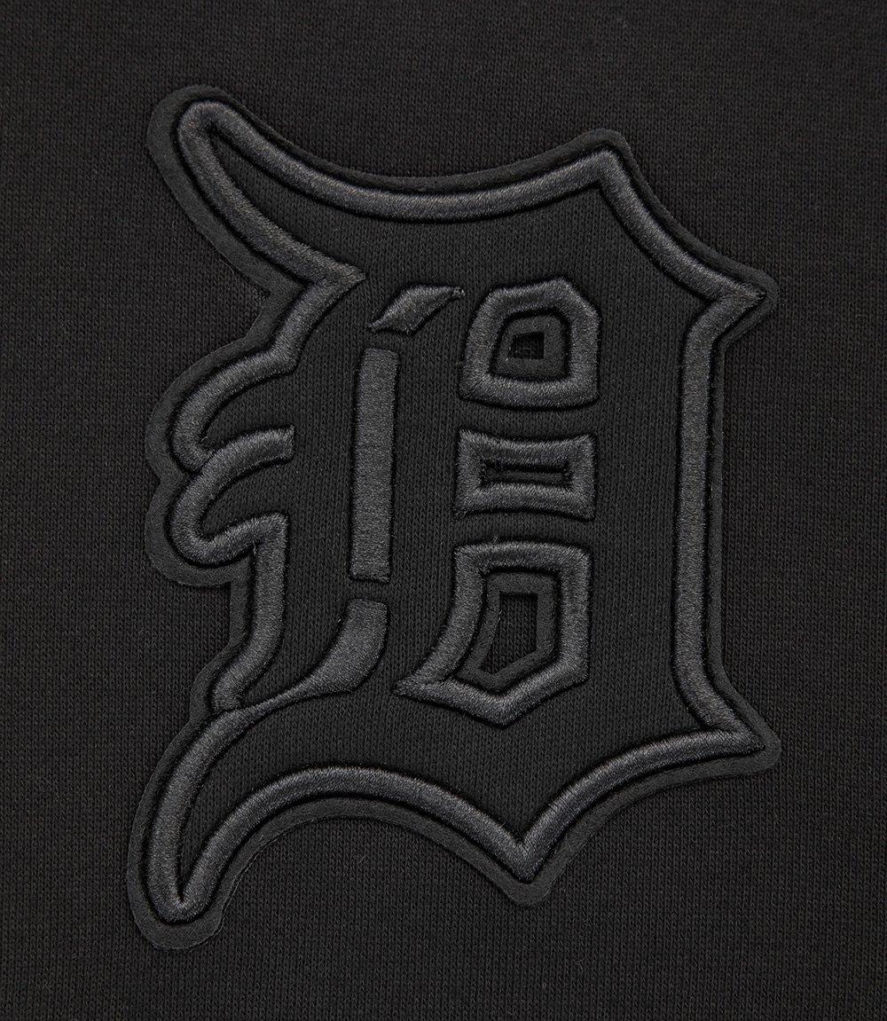 Pro Standard Men's MLB Detroit Tigers Neutral Drop Shoulder Pullover Hoodie - Black - BLACK