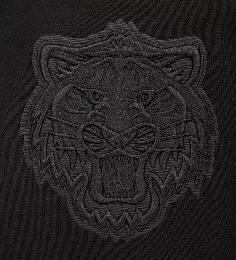 Pro Standard Men's MLB Detroit Tigers Neutral Drop Shoulder Pullover Hoodie - Black - BLACK