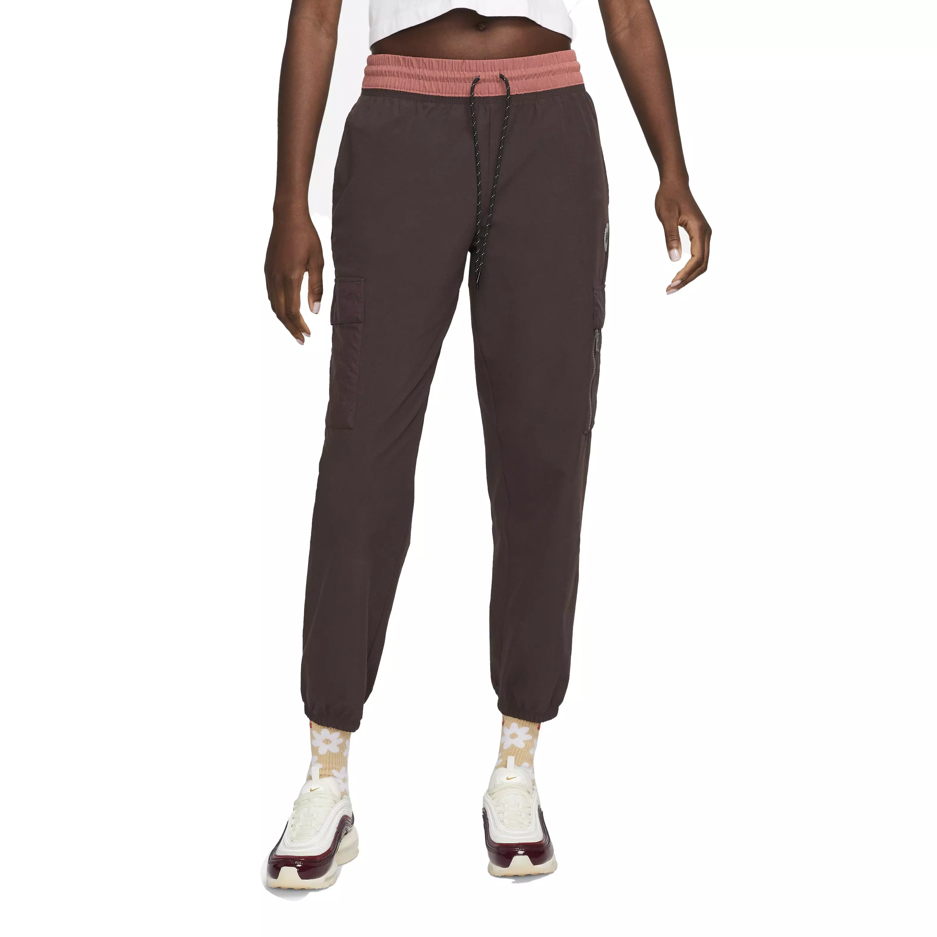 Nike Women's Sportswear Woven Cargo Pants - BROWN
