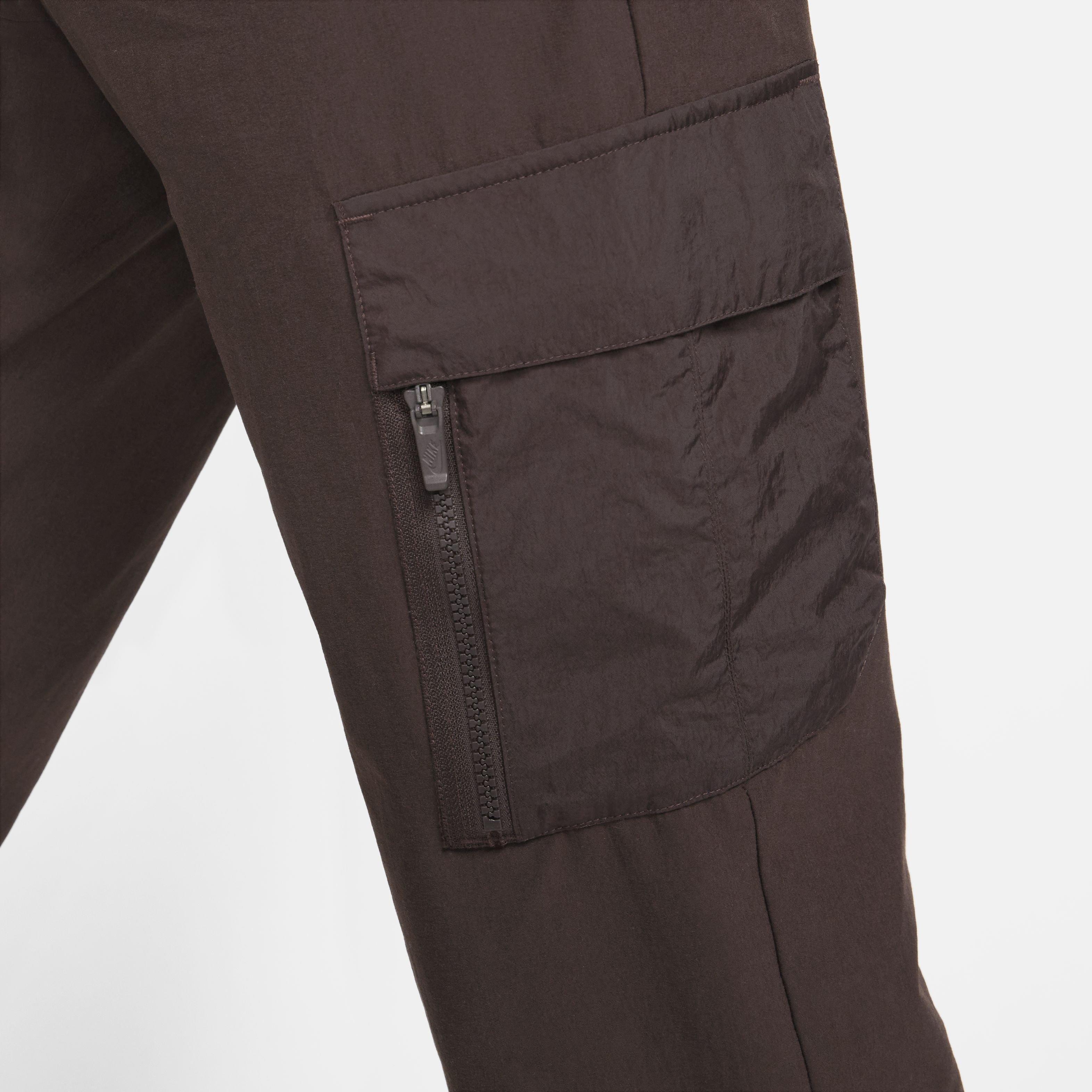 Nike Women's Sportswear Woven Cargo Pants - BROWN Thumbnail View 3