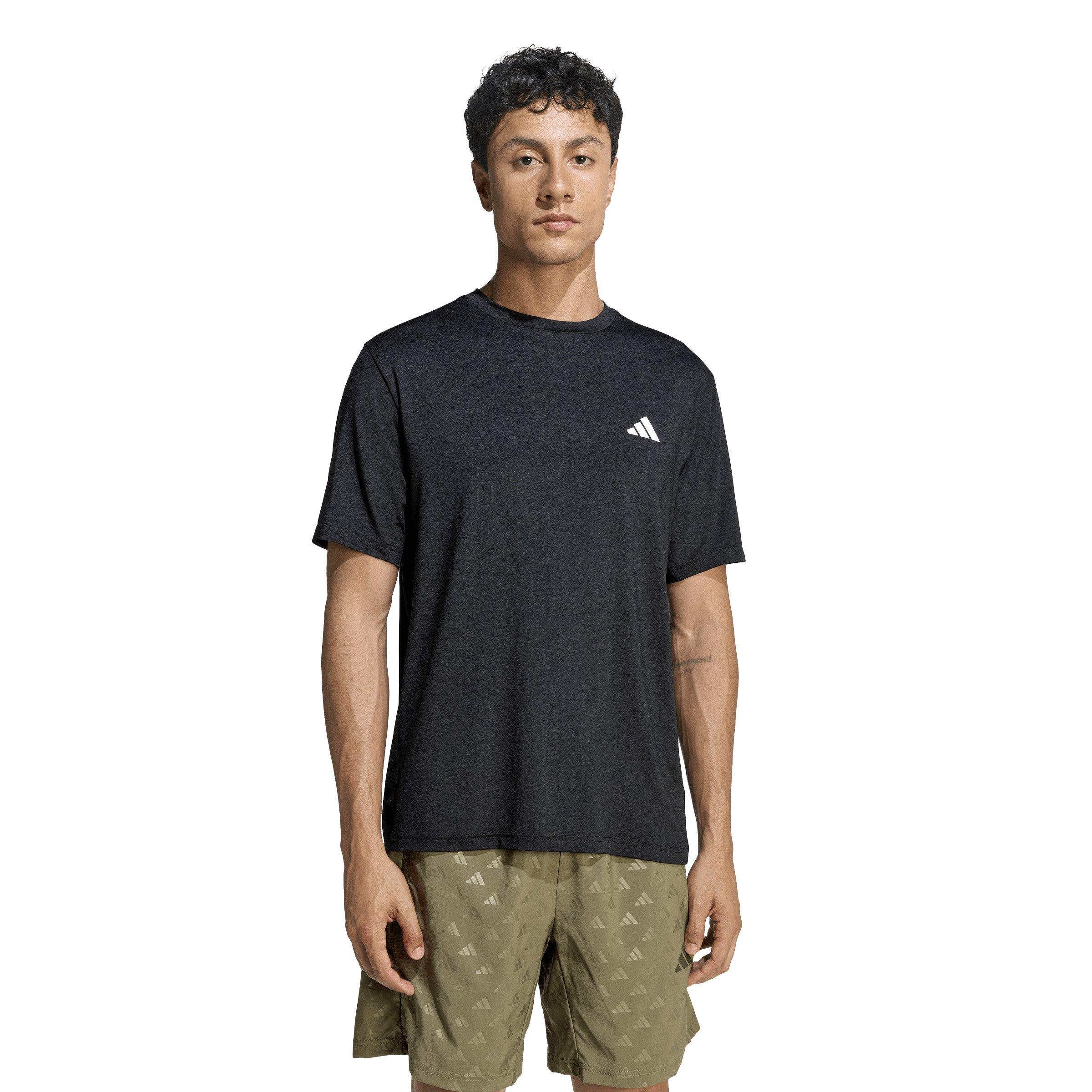 adidas Men's Workout Essentials Flex T-Shirt - Black - BLACK Thumbnail View 1
