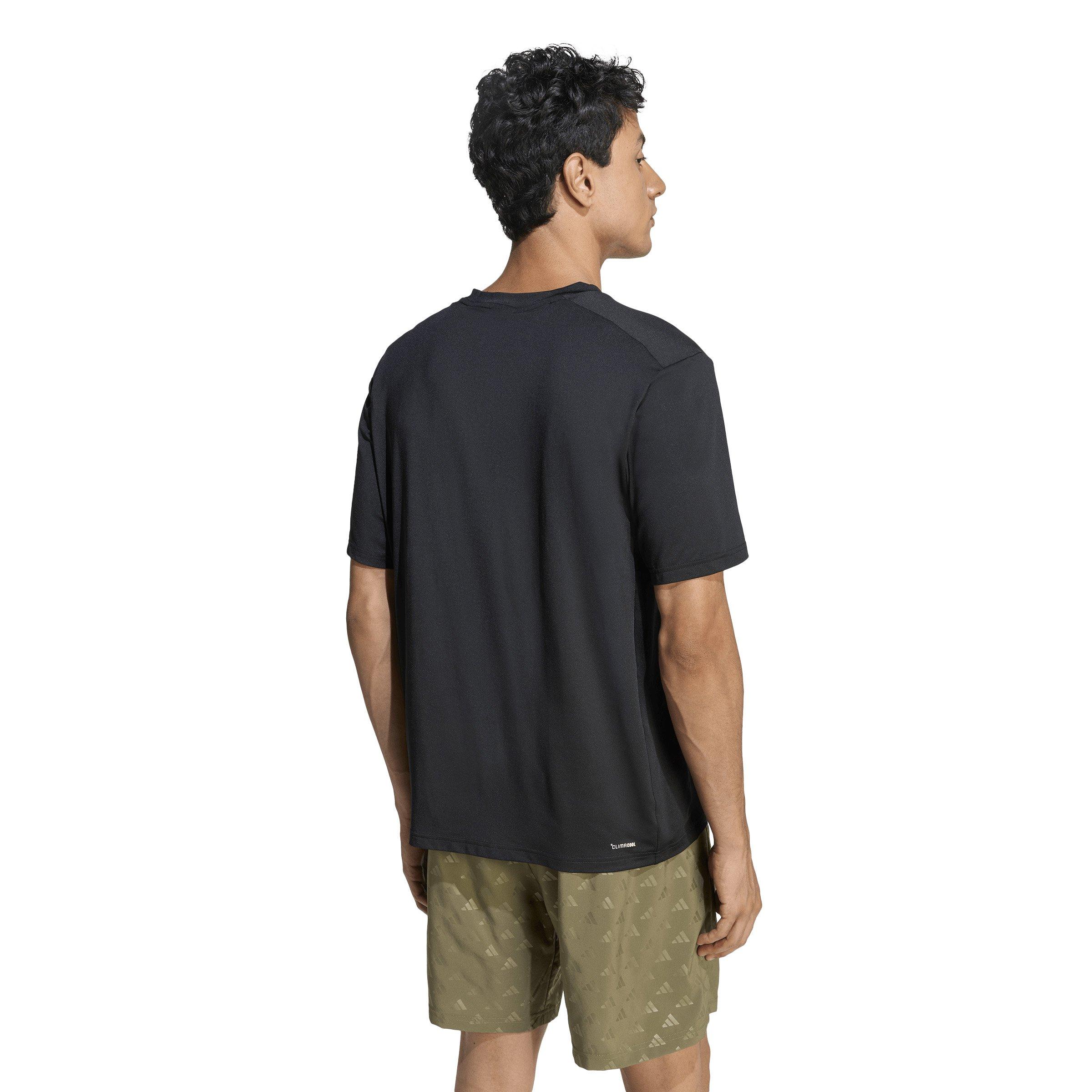 adidas Men's Workout Essentials Flex T-Shirt - Black - BLACK Thumbnail View 2