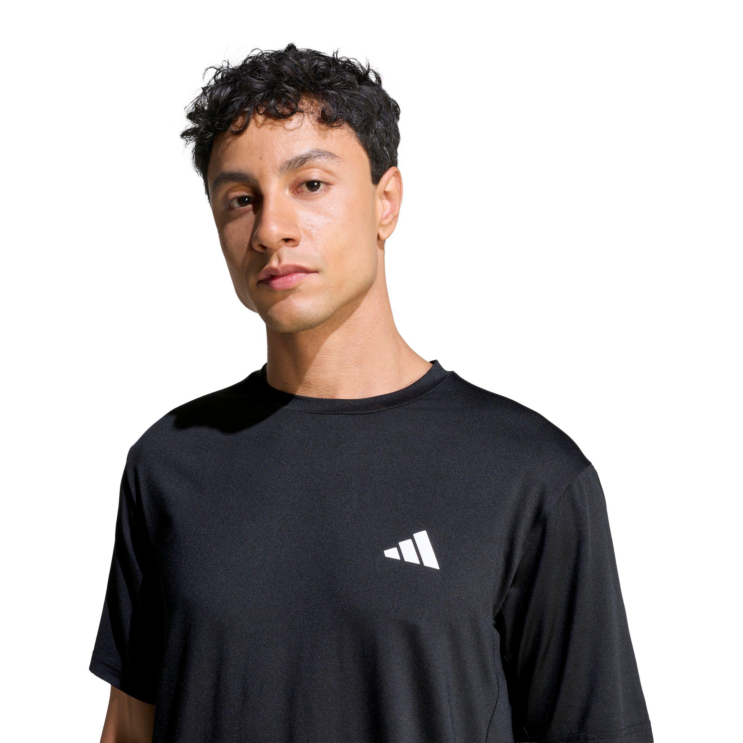 adidas Men's Workout Essentials Flex T-Shirt - Black - BLACK Thumbnail View 3