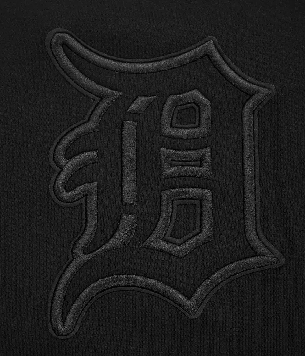 Pro Standard Men's MLB Detroit Tigers Neutral Drop Shoulder Crewneck Sweatshirt - Black - BLACK