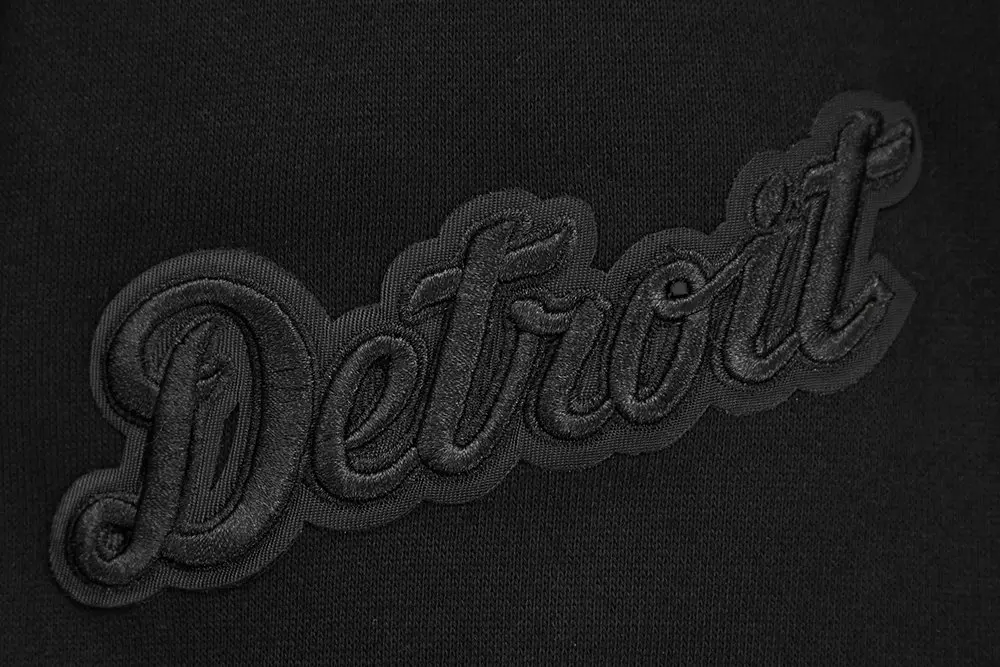 Pro Standard Men's MLB Detroit Tigers Neutral Drop Shoulder Crewneck Sweatshirt - Black - BLACK