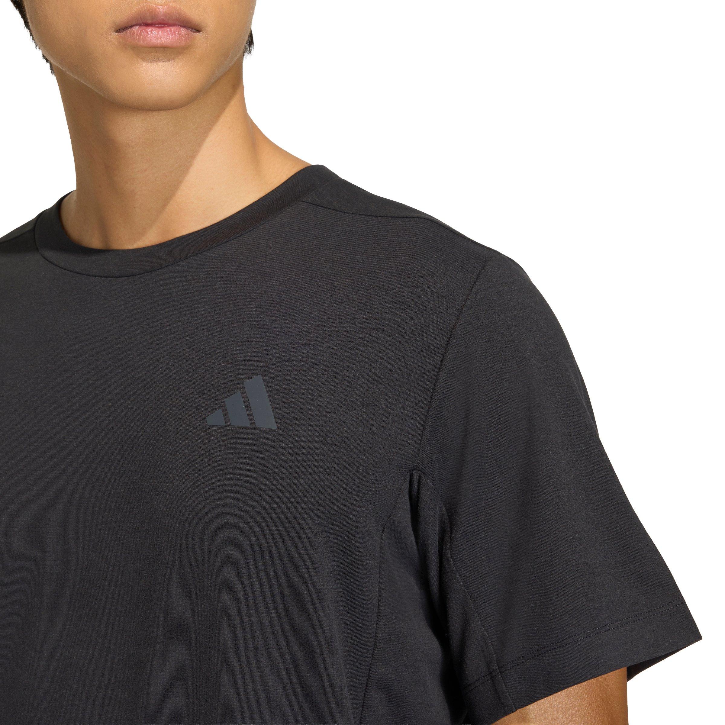 adidas Men's Designed for Training Essentials Tee -Black - BLACK Thumbnail View 3
