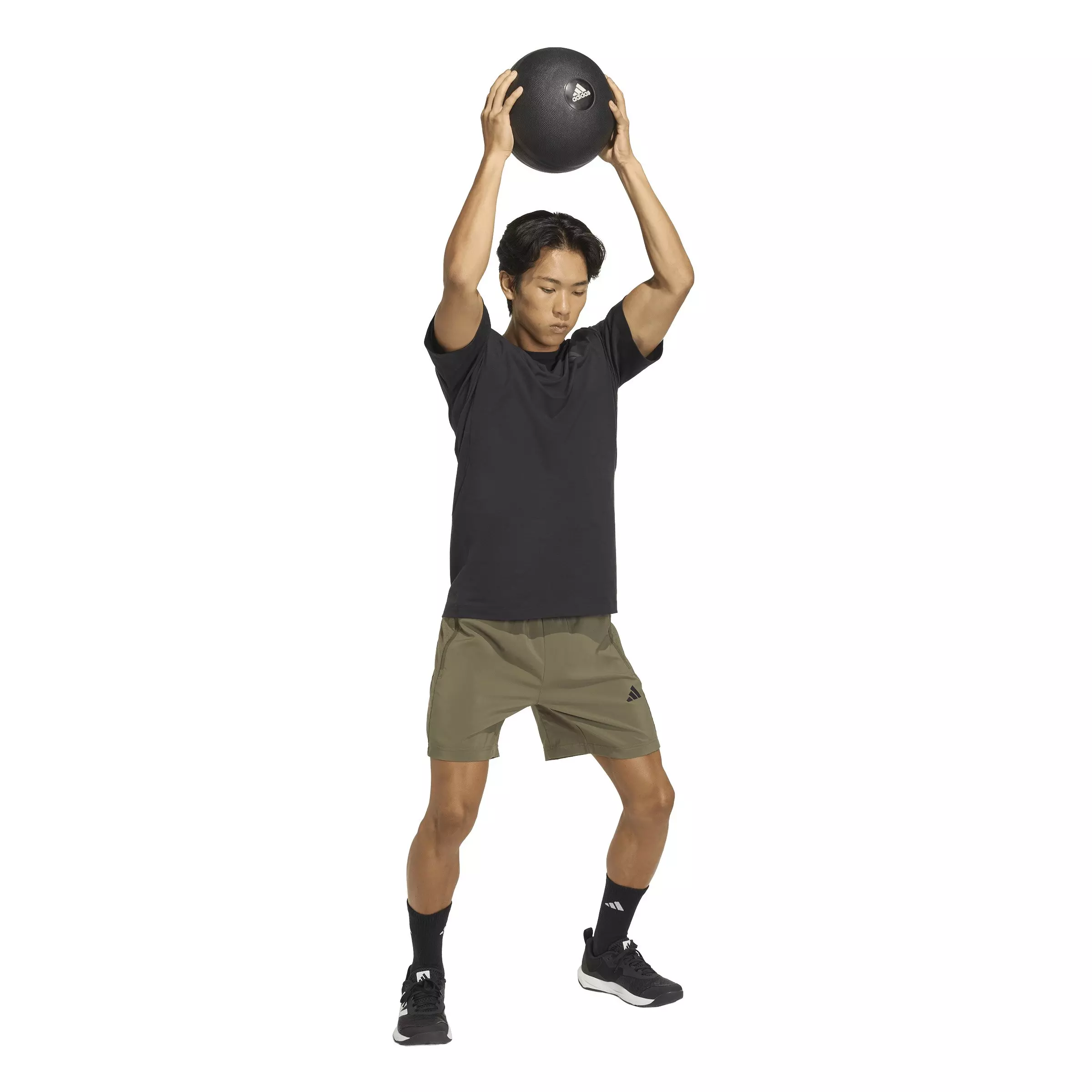 adidas Men's Designed for Training Essentials Tee - Black - BLACK