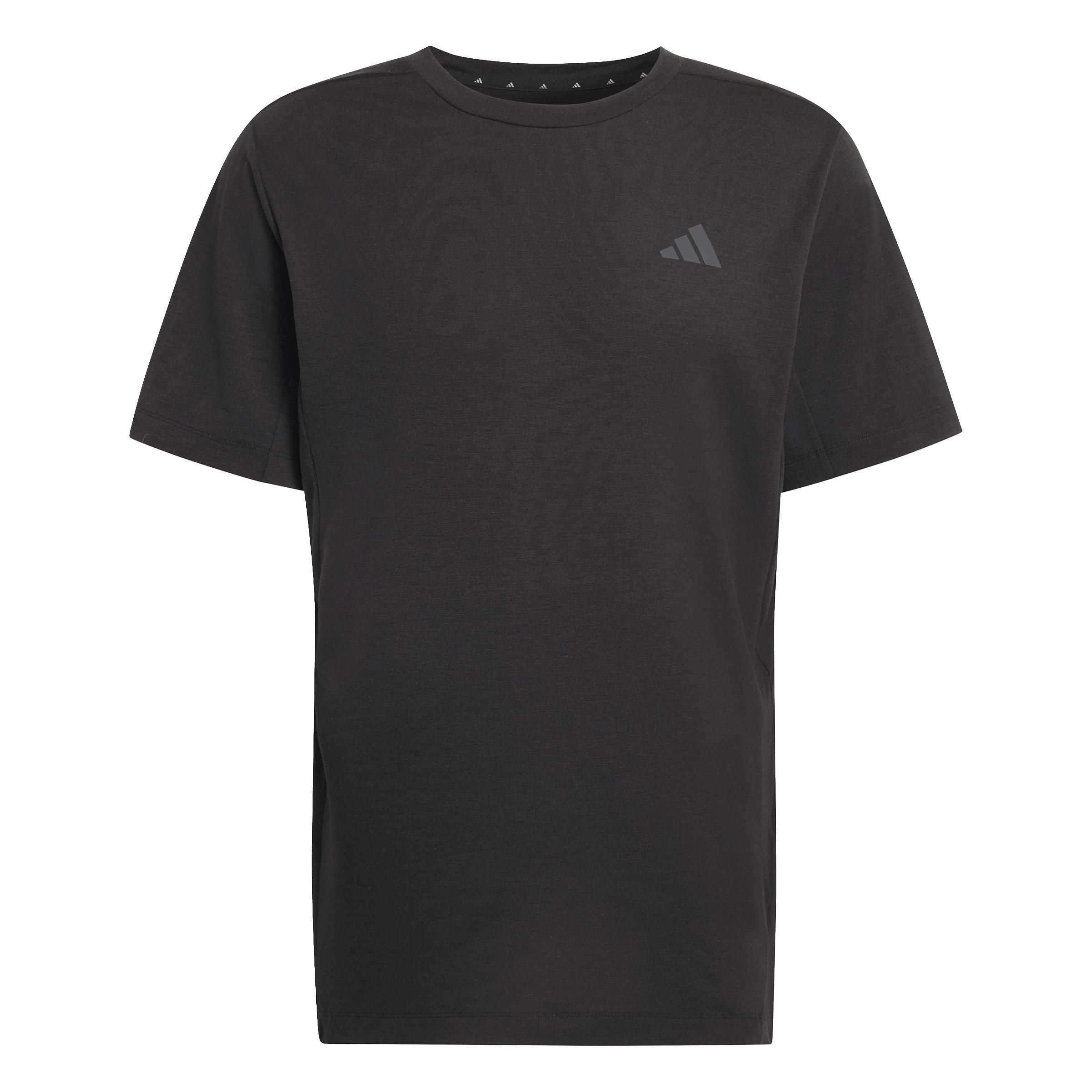 adidas Men's Designed for Training Essentials Tee -Black - BLACK Thumbnail View 6