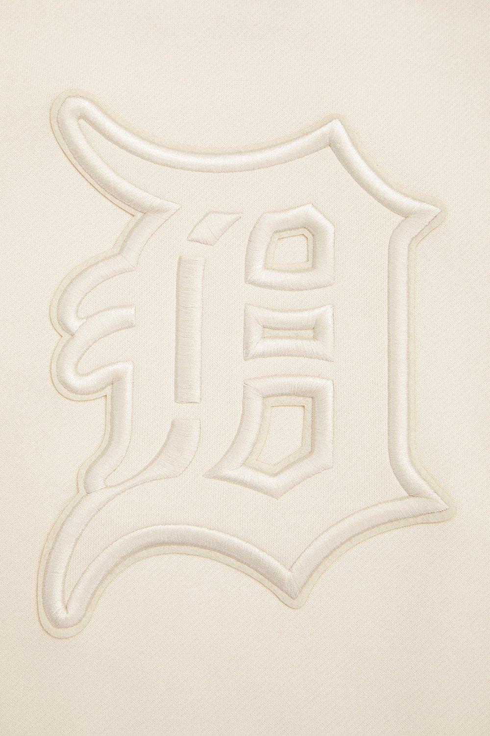 Pro Standard Men's MLB Detroit Tigers Neutral Drop Shoulder Crewneck Sweatshirt - Eggshell - EGGSHELL