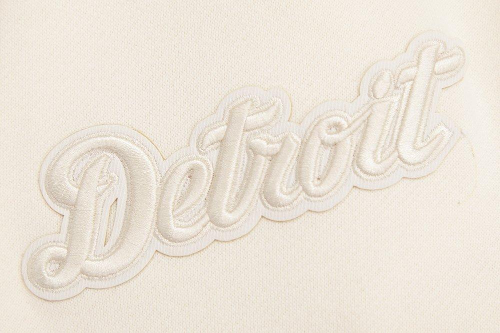 Pro Standard Men's MLB Detroit Tigers Neutral Drop Shoulder Crewneck Sweatshirt - Eggshell - EGGSHELL