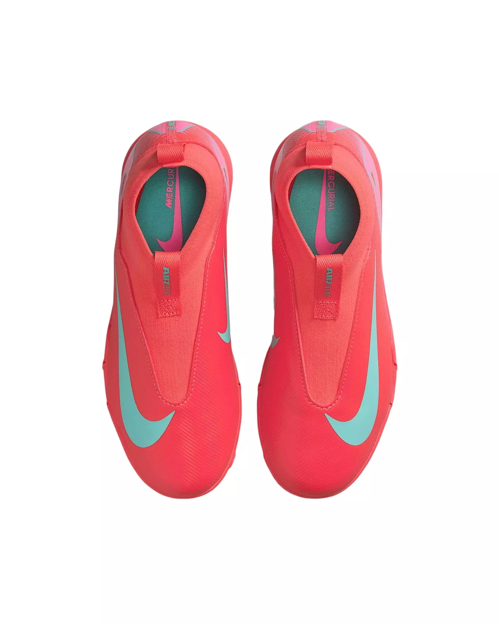 Nike Jr. Mercurial Superfly 10 Academy Turf "Ember Glow/Aurora Green" Grade School Kids' Soccer Shoe - RED/GREEN