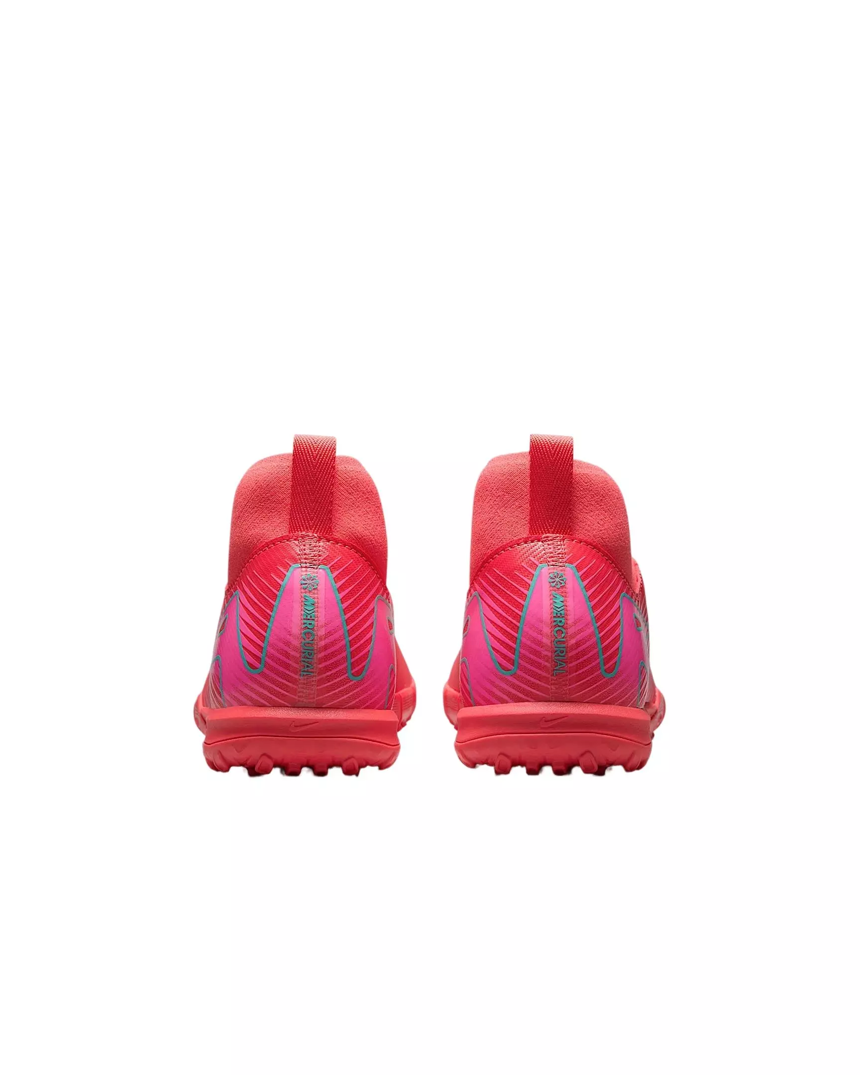 Nike Jr. Mercurial Superfly 10 Academy Turf "Ember Glow/Aurora Green" Grade School Kids' Soccer Shoe - RED/GREEN