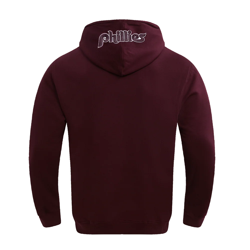 Pro Standard Men's MLB Philadelphia Phillies Old English Pullover Hoodie - Wine - WINE