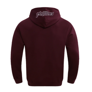 Pro Standard Men's MLB Philadelphia Phillies Old English Pullover Hoodie - Wine - WINE