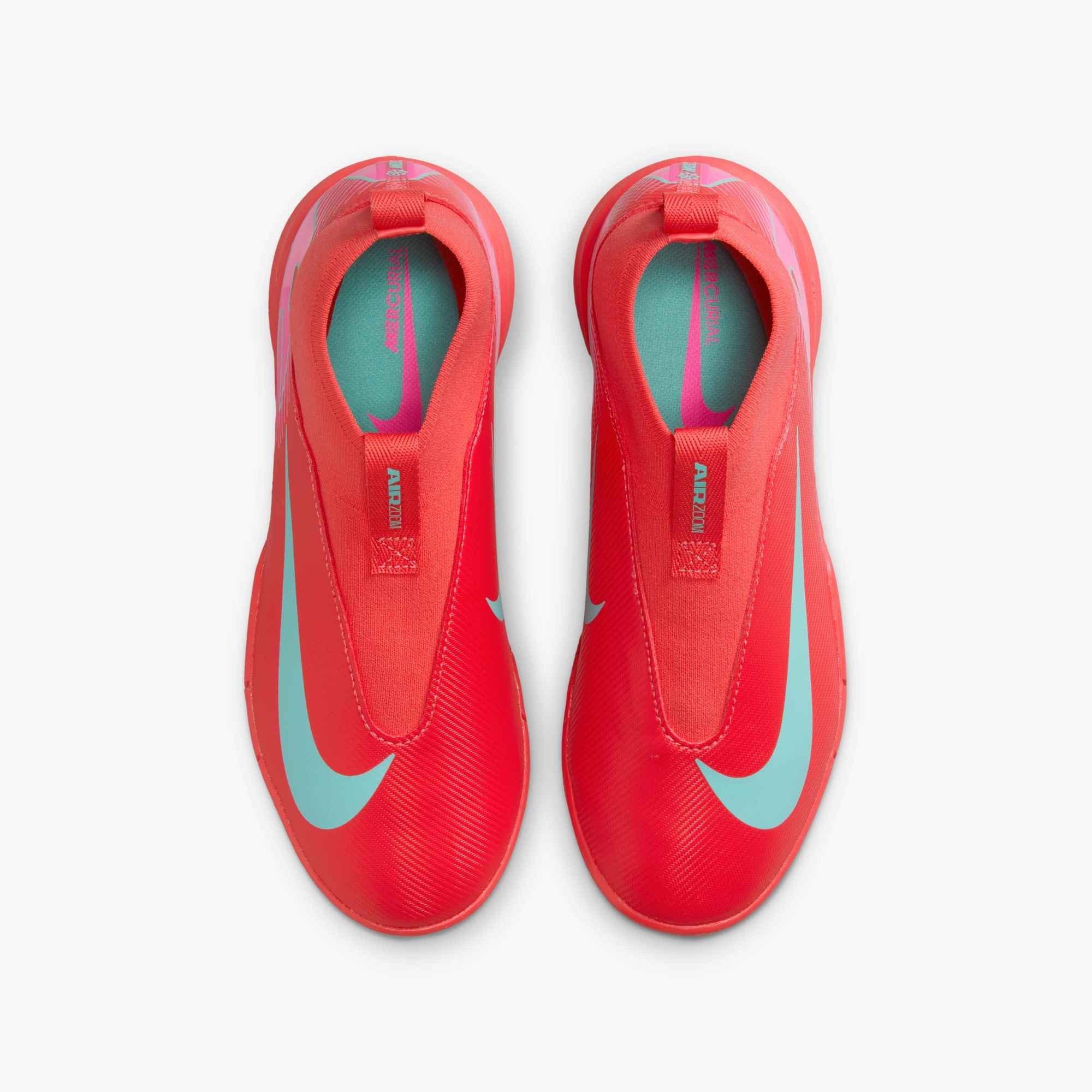 Nike Jr. Mercurial Superfly 10 Turf  Grade School Kids' "Ember Glow/Aurora Green" Soccer Shoe