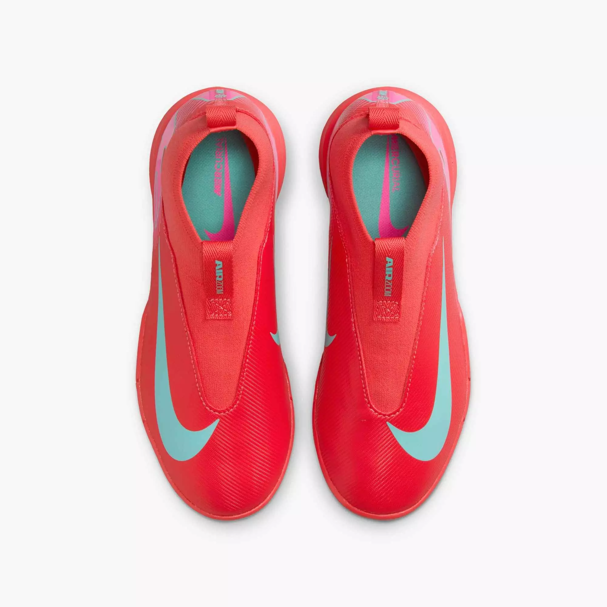 Nike Jr. Mercurial Superfly 10 Turf "Ember Glow/Aurora Green" Grade School Kids' Soccer Shoe - EMBER/GREEN