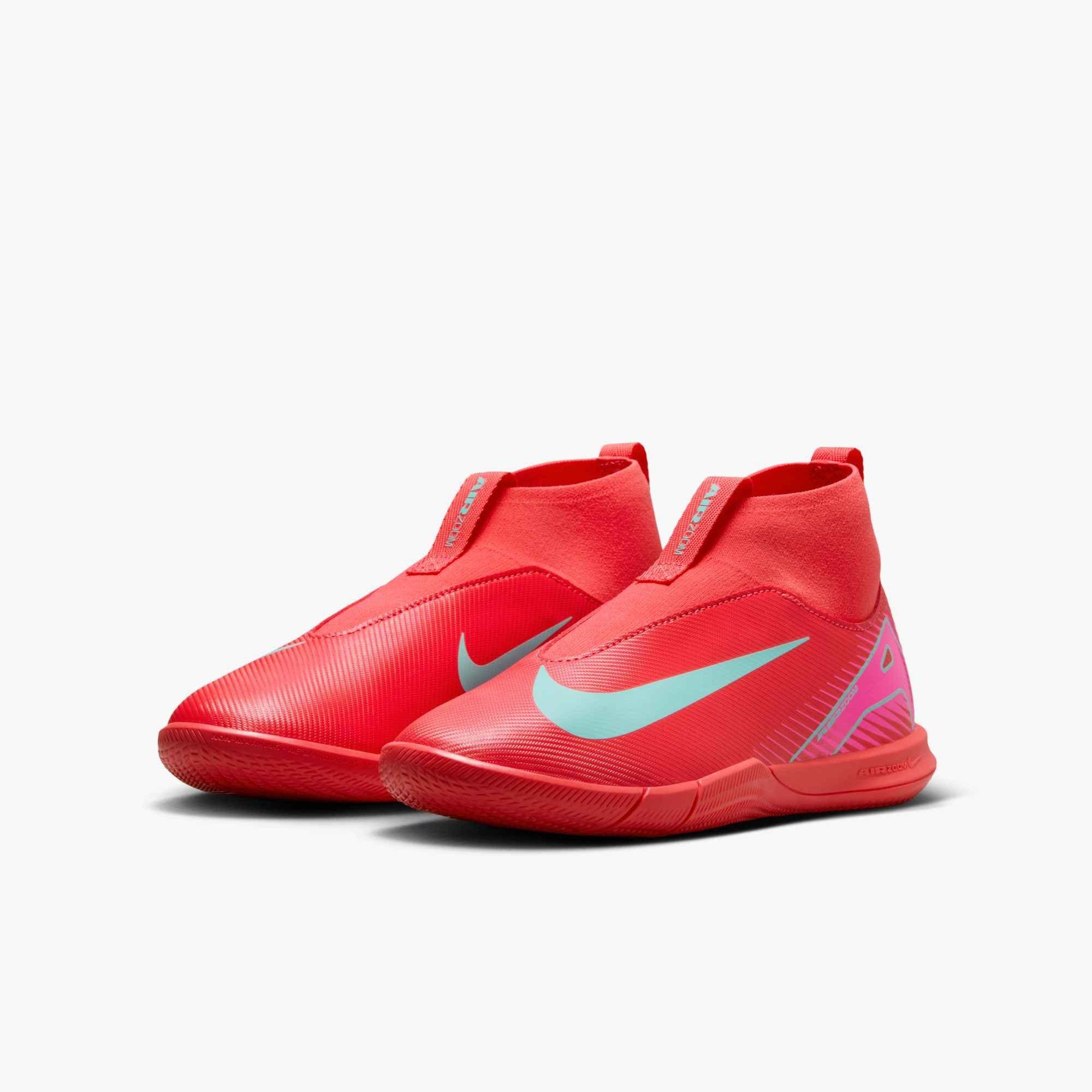 Nike Jr. Mercurial Superfly 10 Turf  Grade School Kids' "Ember Glow/Aurora Green" Soccer Shoe