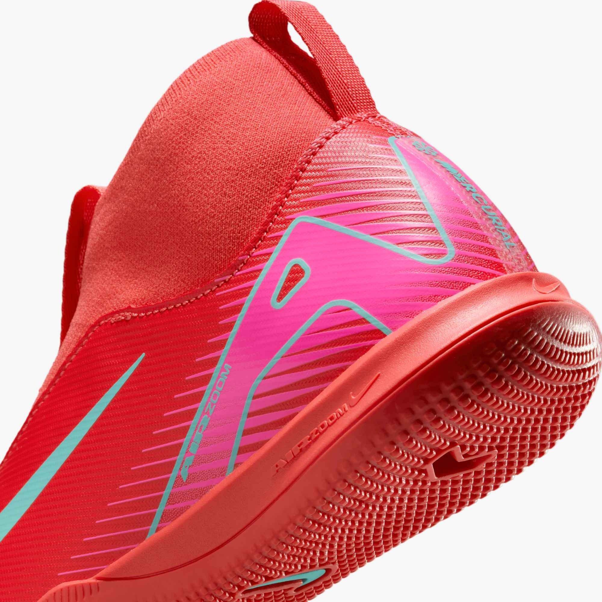 Nike Jr. Mercurial Superfly 10 Turf  Grade School Kids' "Ember Glow/Aurora Green" Soccer Shoe