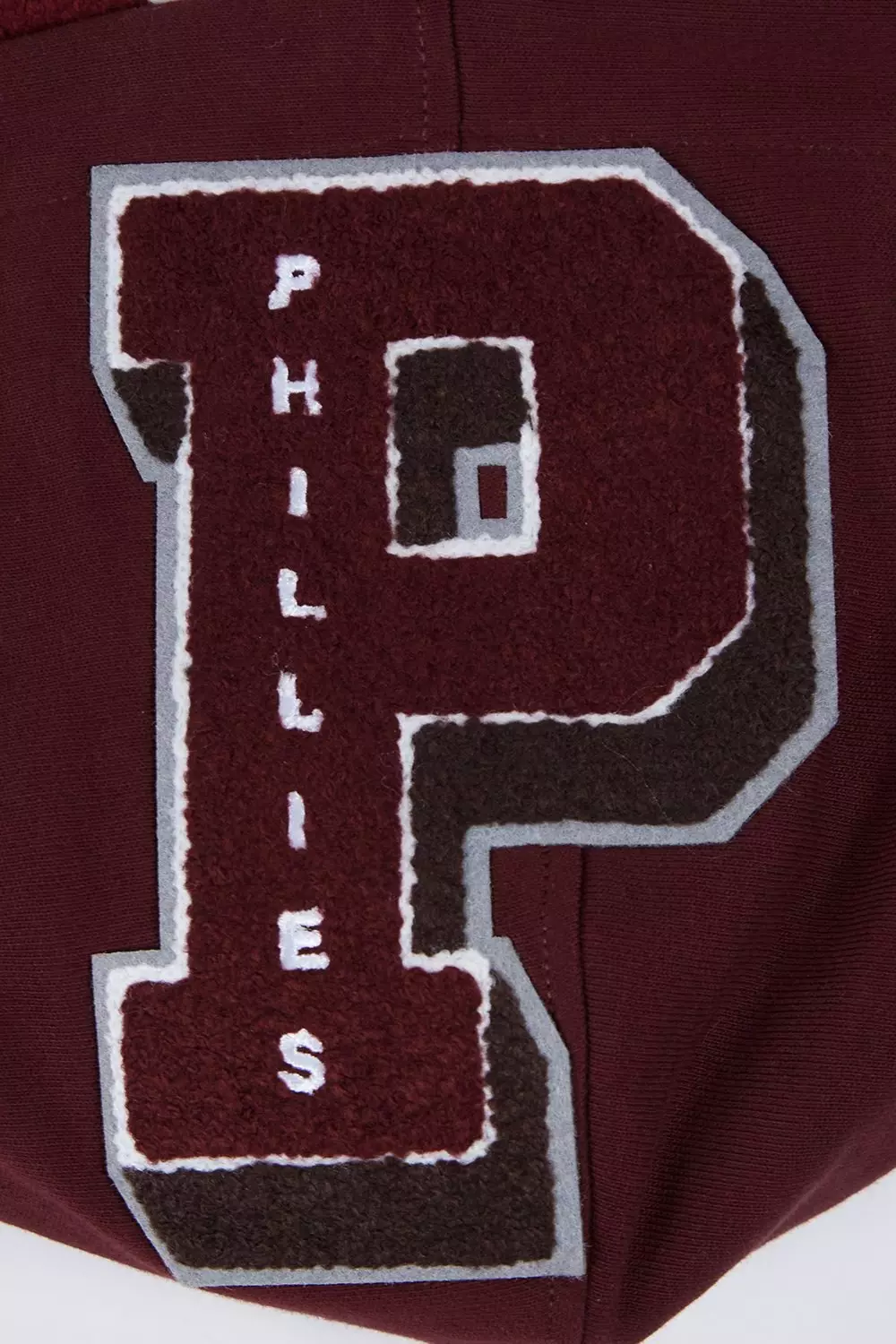 Pro Standard Men's MLB Philadelphia Phillies Retro Mashup Rib Pullover Hoodie - Wine - WINE