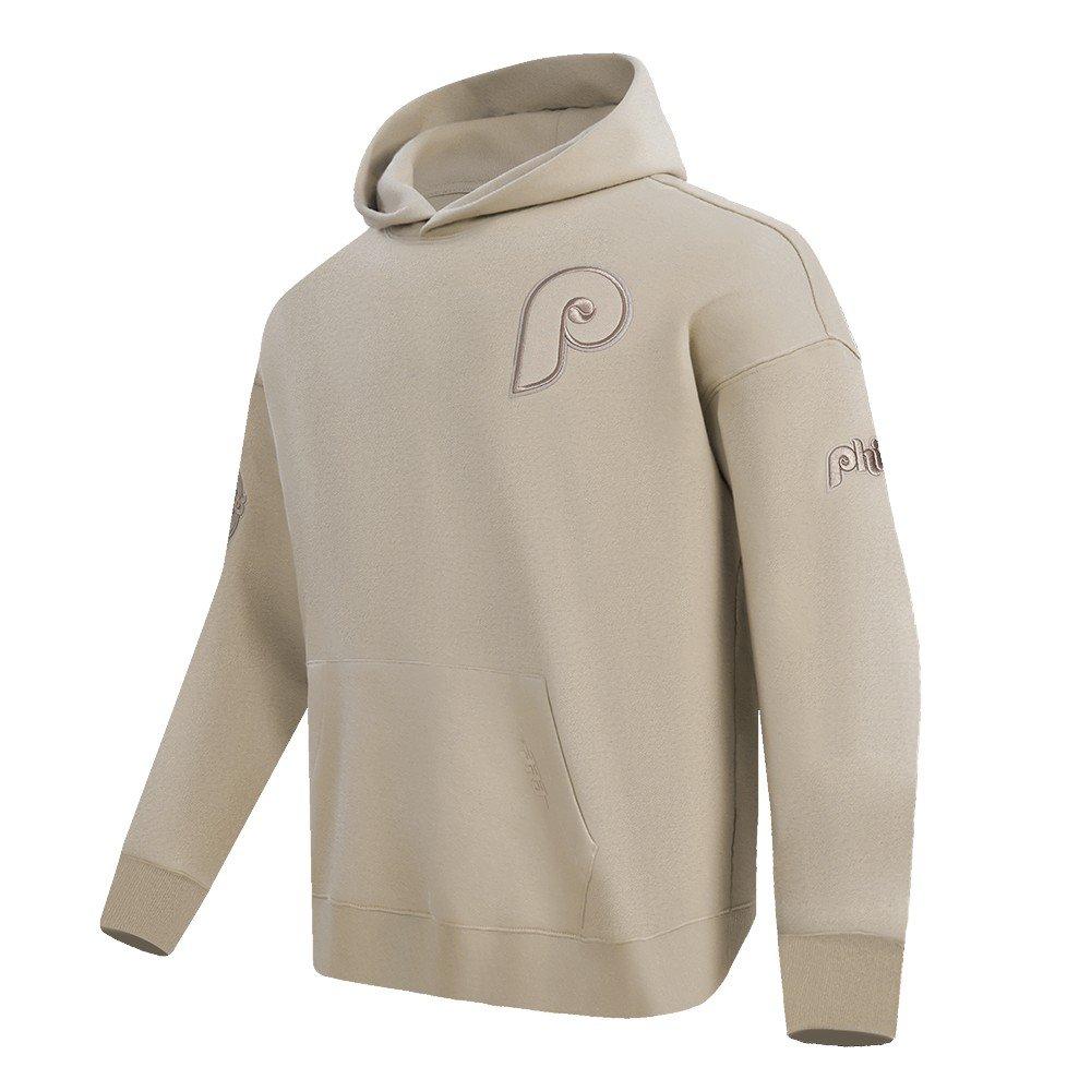Pro Standard Men's MLB Philadelphia Phillies Neutral Drop Shoulder Pullover Hoodie - Taupe - TAUPE