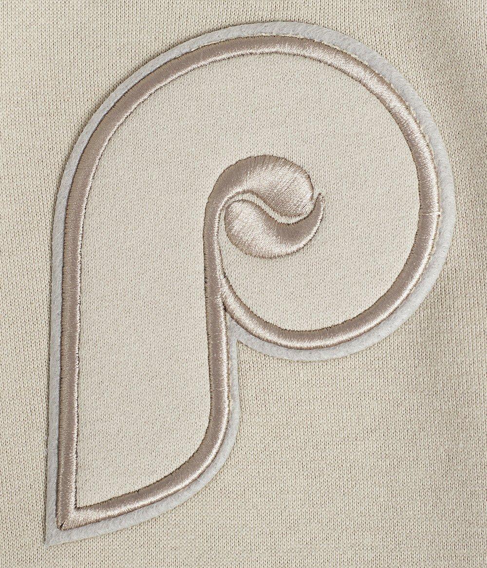 Pro Standard Men's MLB Philadelphia Phillies Neutral Drop Shoulder Pullover Hoodie - Taupe - TAUPE